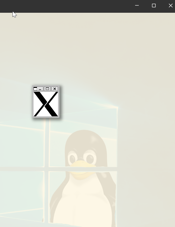 xlogo running on top of <code>SSH</code> session in terminal