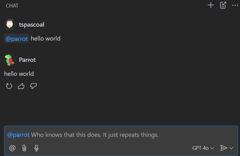 parrot extension icon